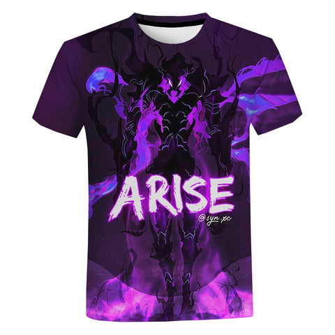 T-shirt Solo Leveling Full Print Ashborn Arise